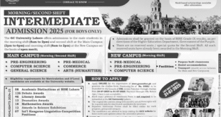 Admission Open in Government College University Lahore