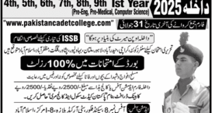 Admission Open in Pakistan Cadet College Murree