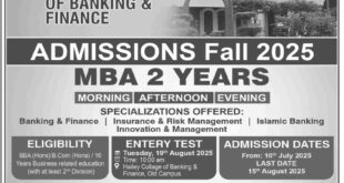 Admission Open in University of the Punjab Lahore