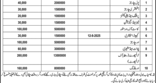 Elite Force Lahore Tender Notice