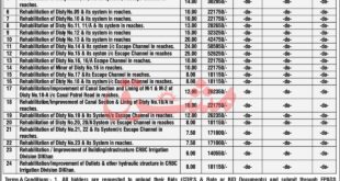 Irrigation Division D.I.Khan Tender Notice
