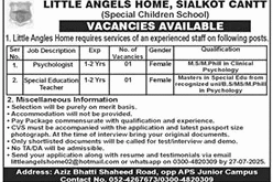 Jobs in Little Angels Home Sialkot