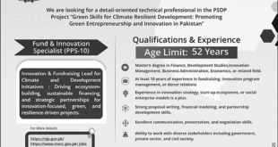 Jobs in Ministry of Climate Change & Environmental Coordination