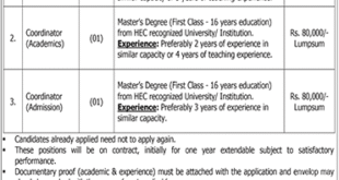 Jobs in National College of Commerce & Science Faisalabad