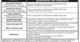 Jobs in Pak Red Crescent Medical College & Teaching Hospital Lahore