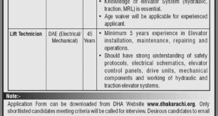 Jobs in Pakistan Defence Officers Housing Authority Karachi