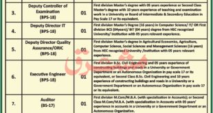 Jobs in The University of Agriculture Swat