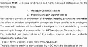Jobs in Universal Service Fund