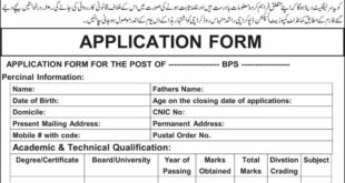 Junior Technical Inspector Jobs in Government Sector Organization Karachi