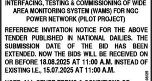 MP&M NGC Tender Notice