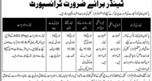 Pakistan Navy Tender Notice