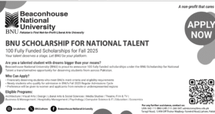 Admission Open in Beaconhouse National University Lahore