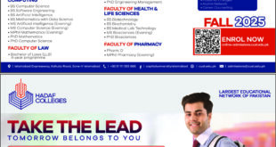Admission Open in Capital University of Science & Technology Lahore