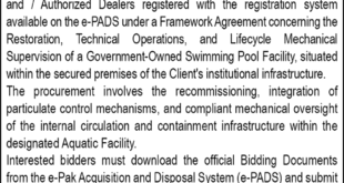 FBR Lahore Tender Notice