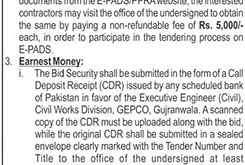 GEPCO Gujranwala Tender Notice-1