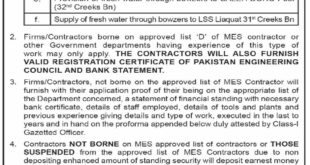 Pakistan Navy Military Engineering Services Tender Notice
